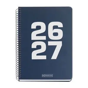 Miquelrius Agenda Escolar 2026/2027 A/5 S/V Horizontal Basic Azul Marino