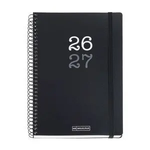 Miquelrius Agenda Escolar 2026/27 Activa D/P A6 College Negro