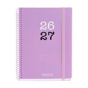 Miquelrius Agenda Escolar 2026/27 Activa S/V Horizontal A6 College Lila