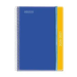 Miquelrius Agenda Escolar 2026/27 S/V Horizontal A6 Duo Blue-Mustard