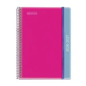 Miquelrius Agenda Escolar 2026/27 S/V Horizontal A6 Duo Pink-Blue