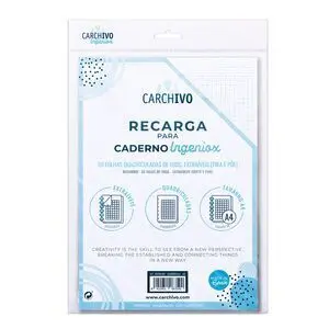 Carchivo Recambio Ingeniox A4 Cuadros 5X5 100Gr 50H