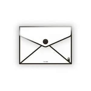 Carchivo Sobre A5 Portadocumentos Velcro Sendy Negro