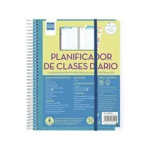 Finocam Planificador de Clases Diario A5 Dp la Organizacion Completa para Los/Las Docentes de Hoy