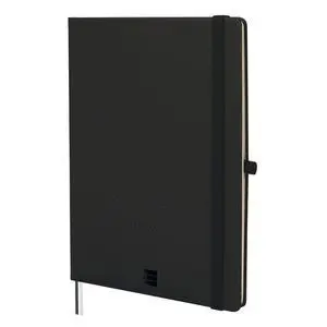 Finocan Cuaderno Tapa Dura Liso 80Gr 144Pag 176X250M Negro