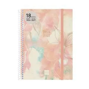 Finocam Agenda 18 Meses 2026/2027 A/5 S/V Espiral Horizontal Pretty