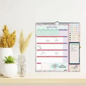 Finocam Calendario Anual 16 Meses Plus 26-27 Vitae Verdes Flores