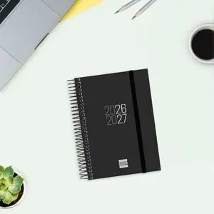 Finocam 26-27 Agenda Escolar Espiral E8 Dp Negro