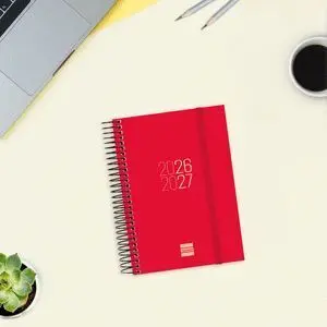 Finocam 26-27 Agenda Escolar Espiral E8 Dp Rojo