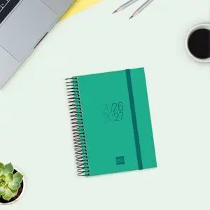 Finocam 26-27 Agenda Escolar Espiral E8 Dp Verde