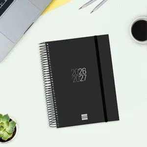 Finocam 26-27 Agenda Escolar Espiral E10 Dp Negro