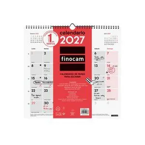 Finocam Calendario Pared 2027 Escribir L
