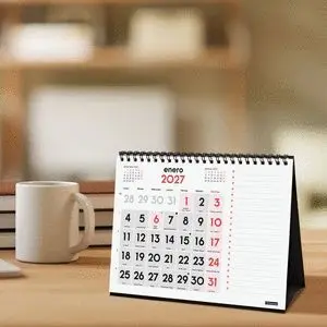 Finocam Calendario Sobremesa 2027 Numeros Grandes+Notas S