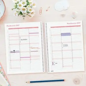 Finocam Agenda Anual 2027 Design Collection E10 Dp Flora