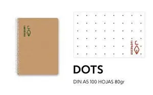 Escolofi Bloc Espiral A5 100H 80Gr Dots Reciclado Ecologico