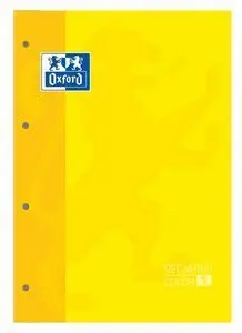 Oxford Recambio A4 80H Cuadro 5Mm Amarillo