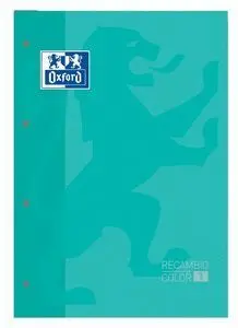Oxford Recambio A4 4 Taladros 80H Cuadro 5Mm Color Mint