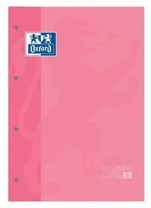 Oxford Recambio en Libreta Cuadrados A4 Rosa