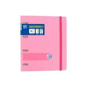 Oxford Archivador 4 Anillas Folio 360 Recambios Rosa