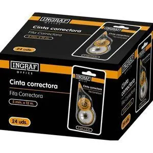 Ingraf Cinta Correctora 12M Office Club 5Mmx12M (Tipex de Cinta)