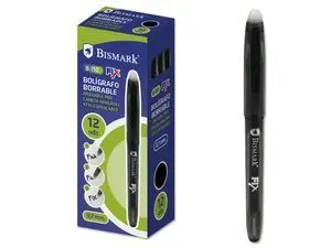Boligrafo Borrable Capuchon Bismark Negro 0. 7Mmm
