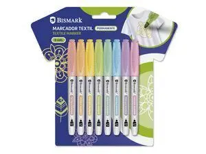 Rotulador Permanente Textil Colores Pastel 8U