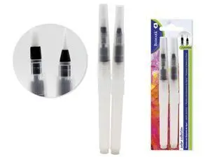 Bismark Set 2U Pincel con Deposito de Agua 2 Puntas