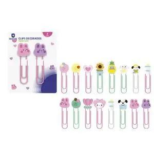 Set 2 Clips Decorados