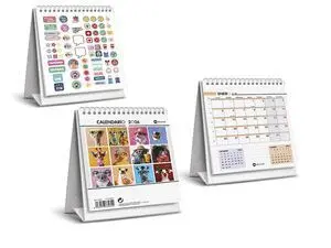 Calendario Sobremesa 2026 con Pegatinas