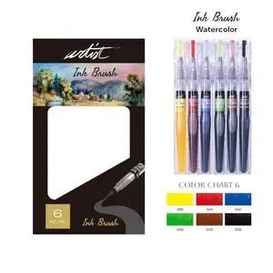 Artist Estuche 6 Rotuladores Pincel Ink Brush Acuarelables