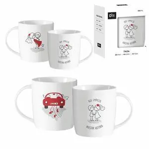 Taza 350Ml Novios Surtidas