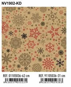 Papel Regalo Bobina Kraft Navidad K1902-Kd 31Cm Co