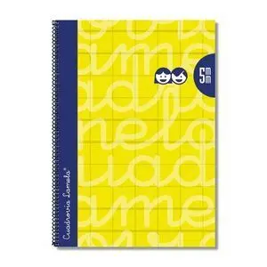 Bloc Folio Lamela Forrado Cuadrovia 5Mm Amarillo 9