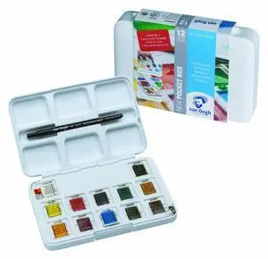 Caja Acuarela Van Gogh Pocket 12 Colores