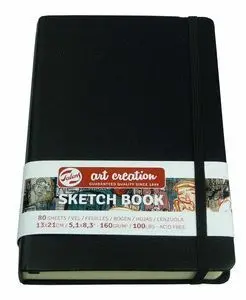 Talens Cuaderno Bocetos A5 80H 140Gr Sketch Book Negro