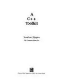 C++ Toolkit