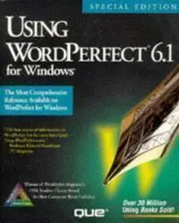 Using Wordperferct 6. 1 Special Edit.