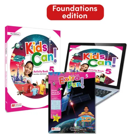 023 5Ep Wb Kids Can! Foundations Activity Book, Extrafun & Pupil's App: Co