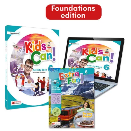 023 6Ep Wb Kids Can! Foundations 6 Activity Book, Extrafun & Pupil's App: con Acceso a la