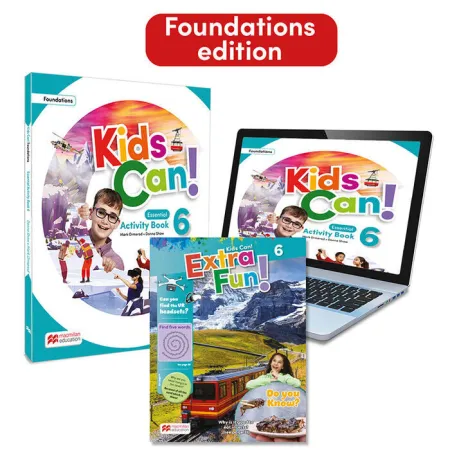 023 6Ep Wb Kids Can! Foundations Essential Activity Book & Extra Fun: con Acceso a la Versión Digital