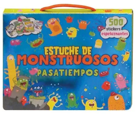 Estuche de Monstruosos Pasatiempos. 4 Libros + 500 Stickers Espeluznantes