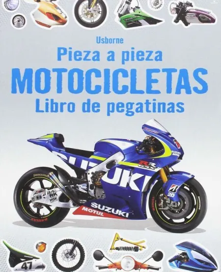 Motocicletas. Libro de Pegatinas. Pieza a Pieza