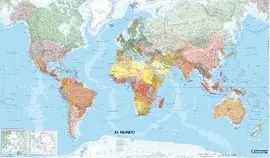 (Tubo) Mapa el Mundo 50X80 Ref. 14903