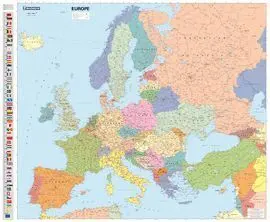 Europa Politico Mapa Plastificado Ref. 15705