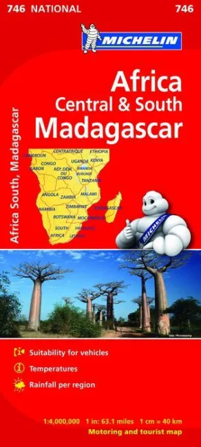 019 Africa Central & South, Madagascar -Mapa N746