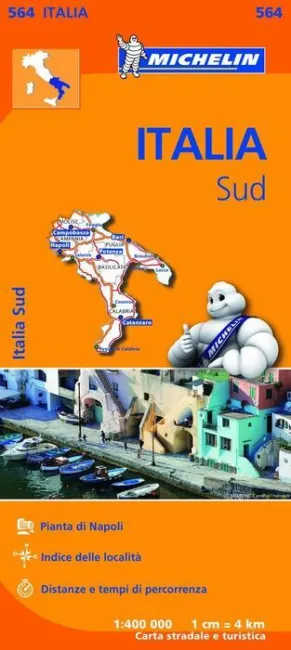 Italia Sud Mapa Regional 564