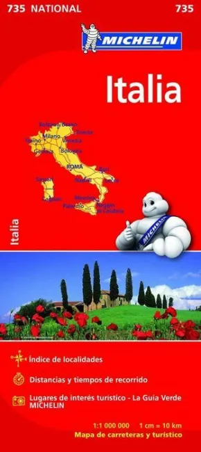 Italia Mapa National 735
