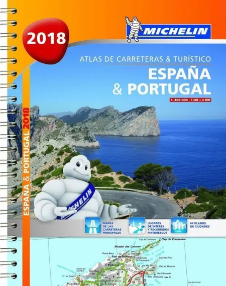 2018 España-Portugal Atlas de Carreteras & Turistico