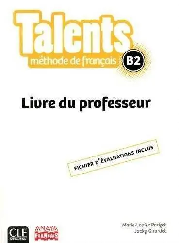 Talents, Livre de Professeur B2.