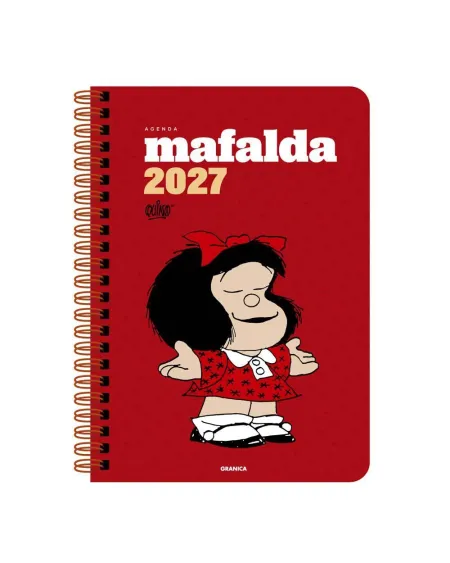 2027 Mafalda Anillada Columnas Rojo